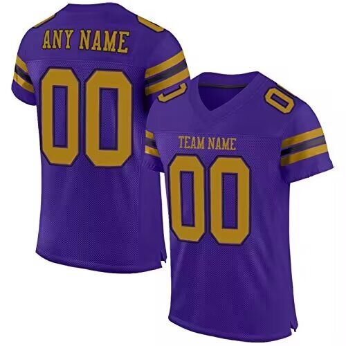 2024 Youth NFL custom throwback purple nike jersey style3